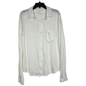 Majestic Filatures Linen Button down long sleeves  shirt